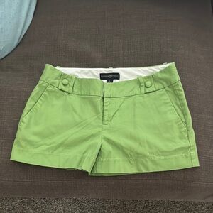 Banana Republic Lime Green High Waist Shorts